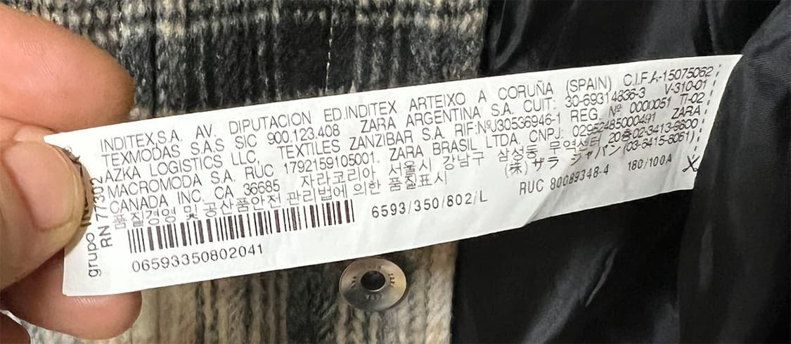 ZARA 자라 모직자켓 트러커 새상품 추동 체크 L 100 상품이미지4