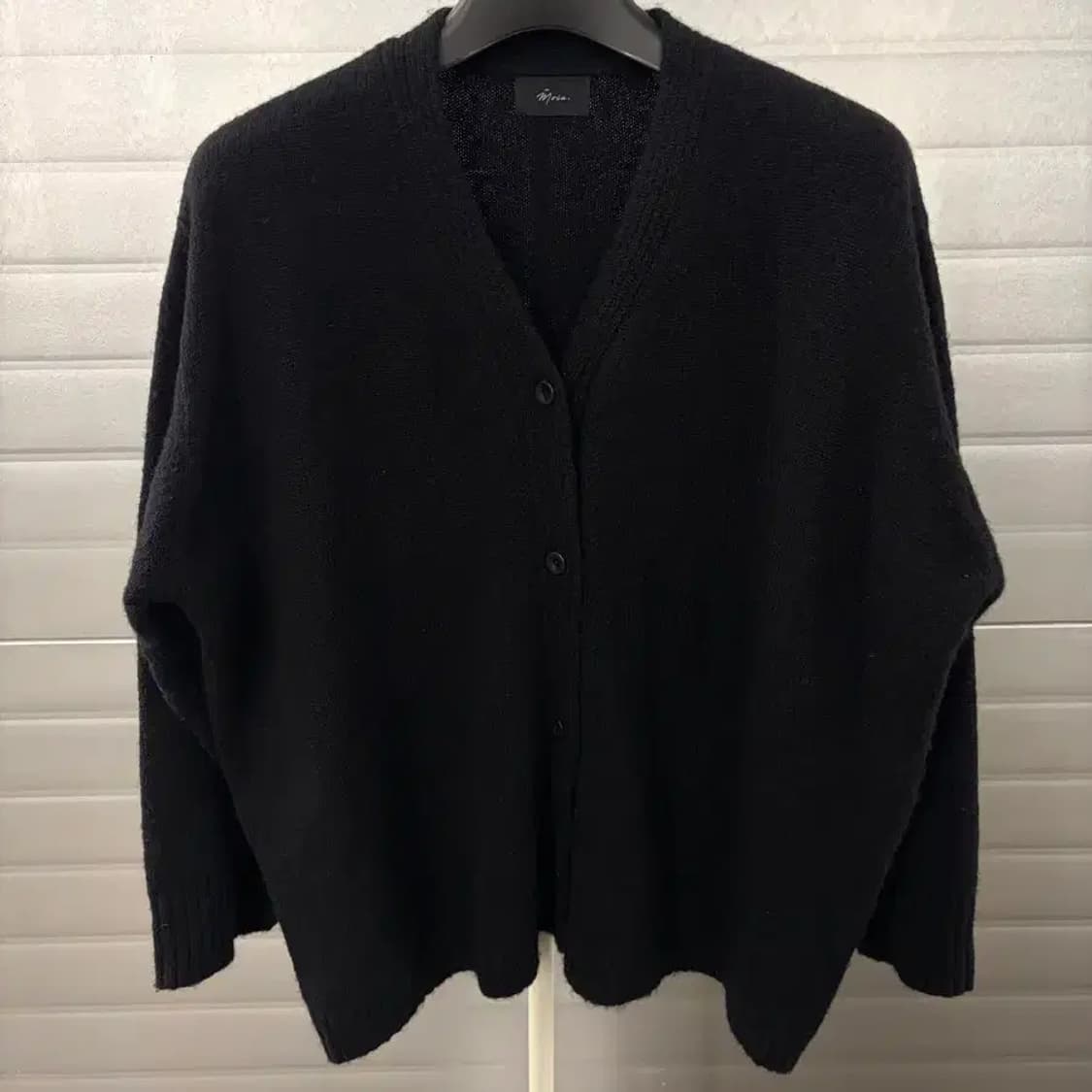 모이아 23FW 2way 알파카 가디건 블랙 상품이미지2