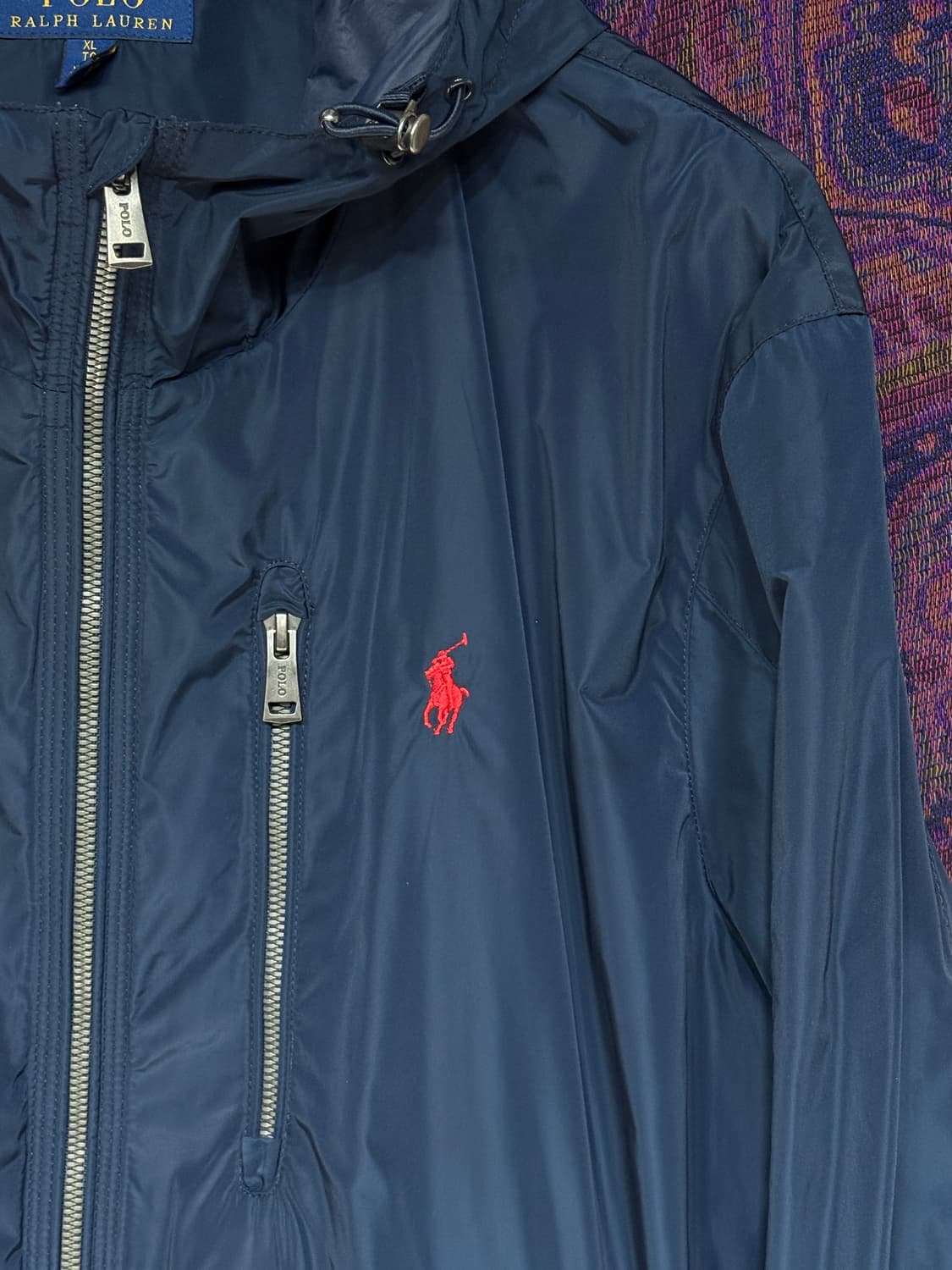 폴로 랄프로렌 네이비 바람막이 후드자켓 상품이미지4