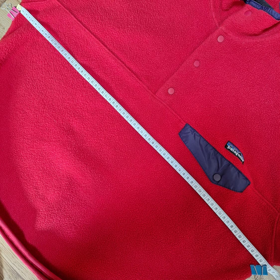 90s 파타고니아 신칠라 스탭티 레드 XL 상품이미지9