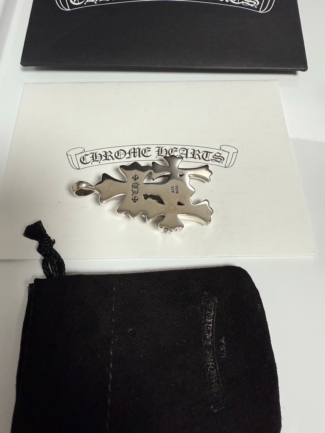 새상품 Chromehearts 크롬하츠 트리플 크로스 펜던트 상품이미지3
