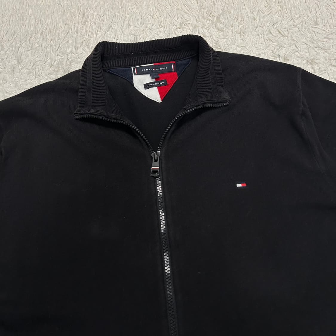 Tommy Hilfiger Black Knit Zip-up 상품이미지5