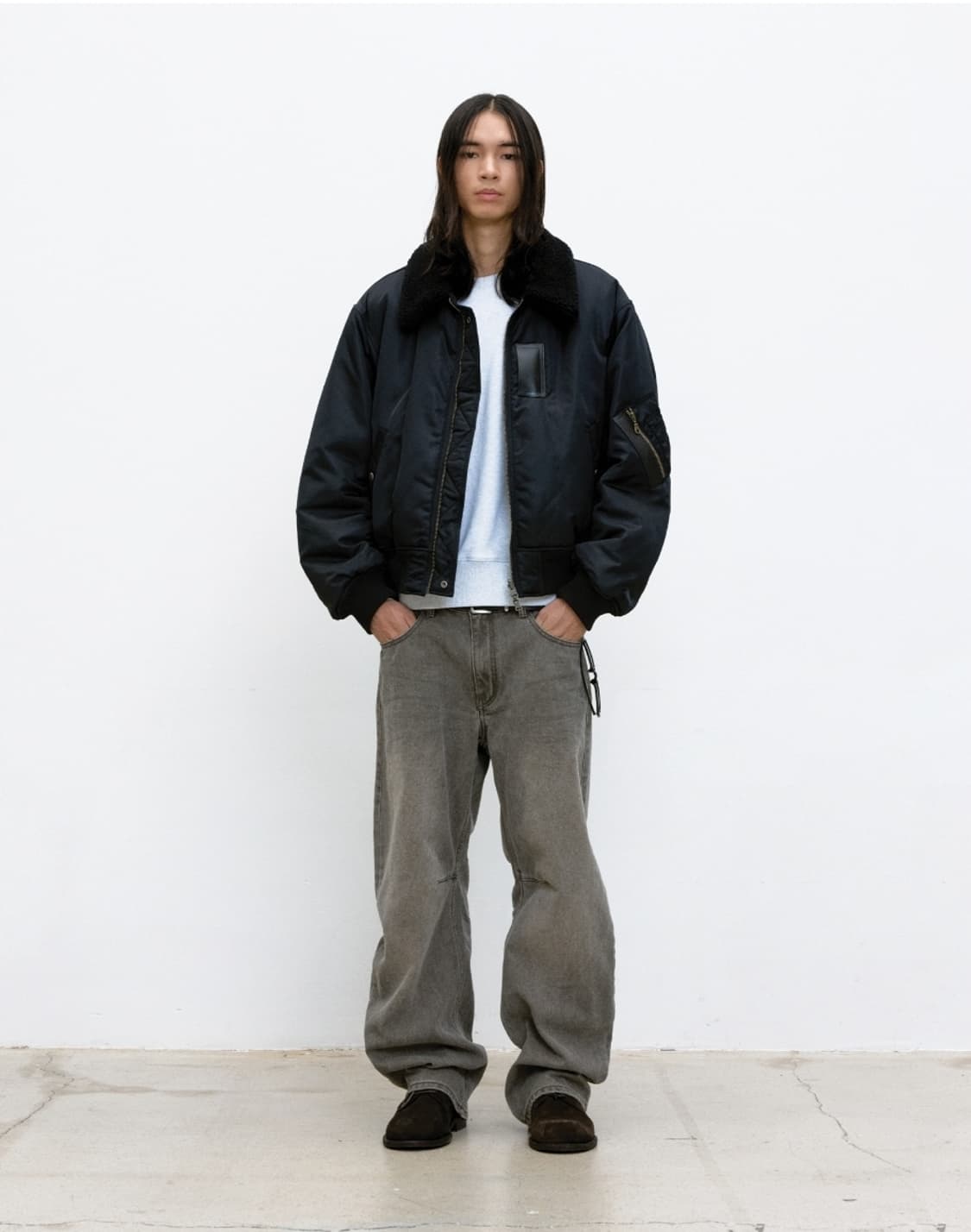 25fw m 새상품) 쿠어 리버서블 플라이트 봄버 자켓 상품이미지3