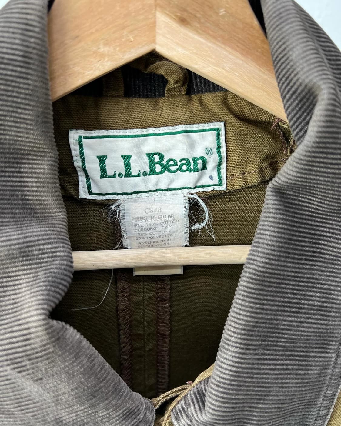 L.L bean 브라운 코듀로이 캔버스 초어 코트 상품이미지6