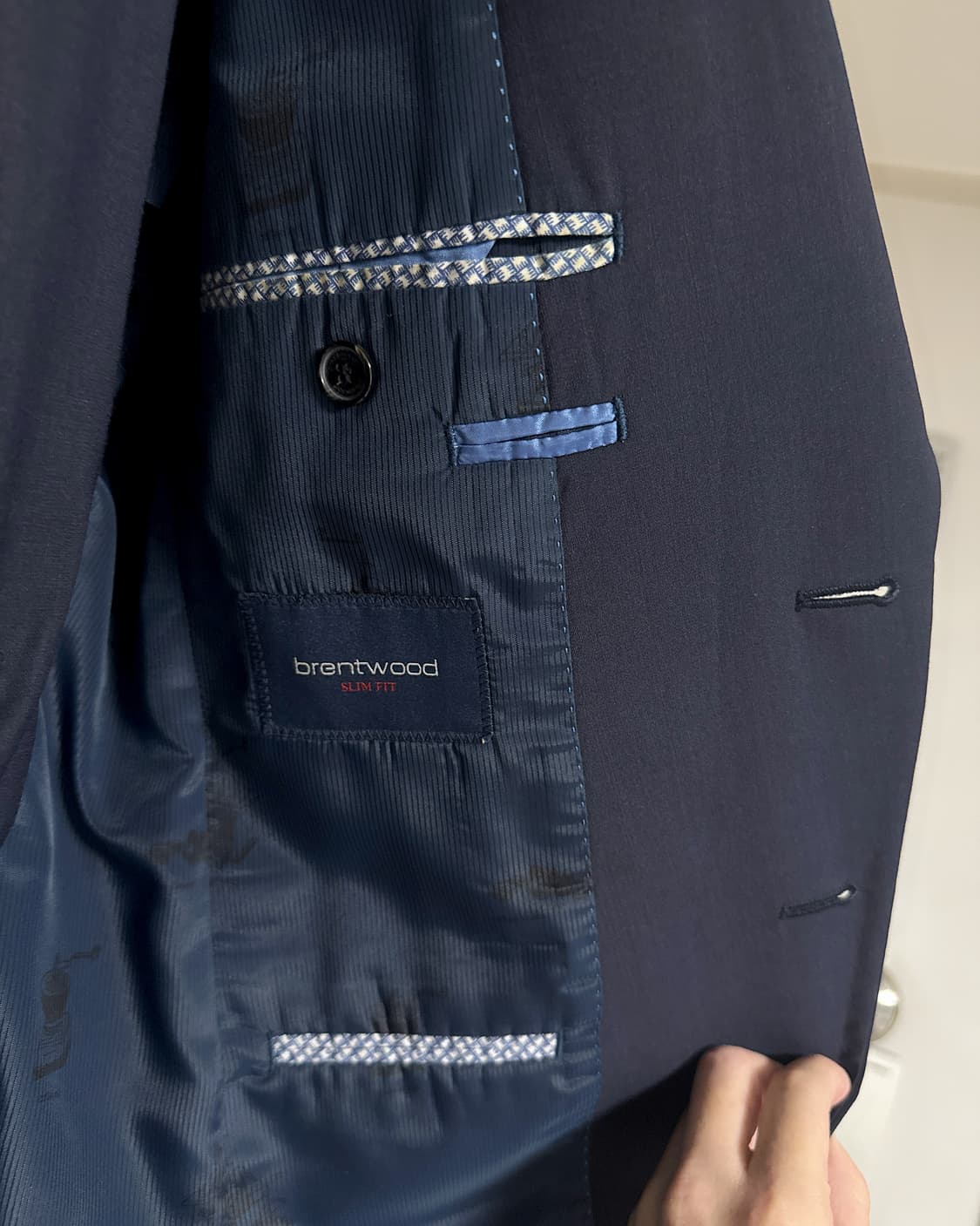 코오롱 브렌우드 정장 수트 셋업 네이비 (100/82) 상품이미지3