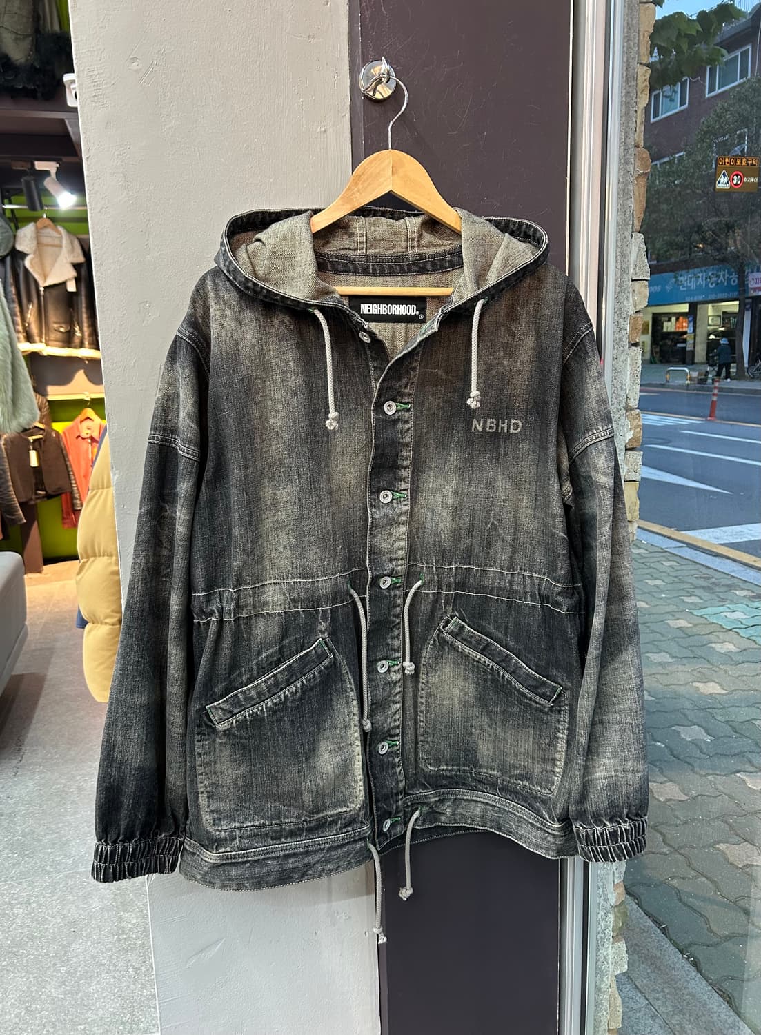 M/ 네이버후드 워시드 데님 후드 자켓 상품이미지1