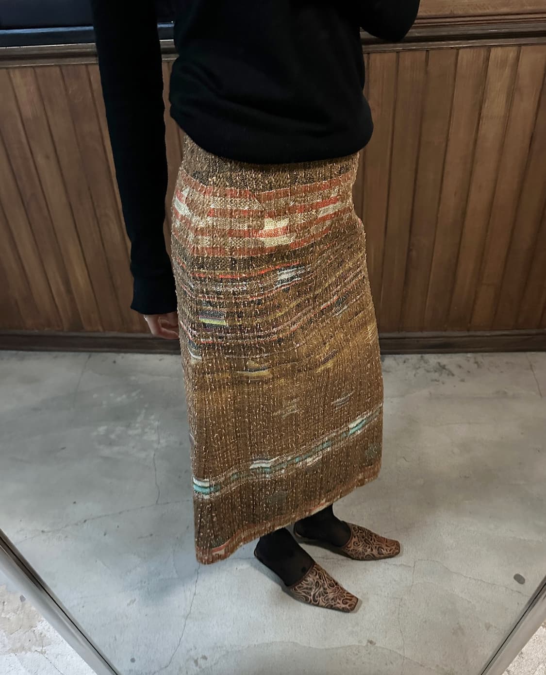 WB star tweed skirt 상품이미지1