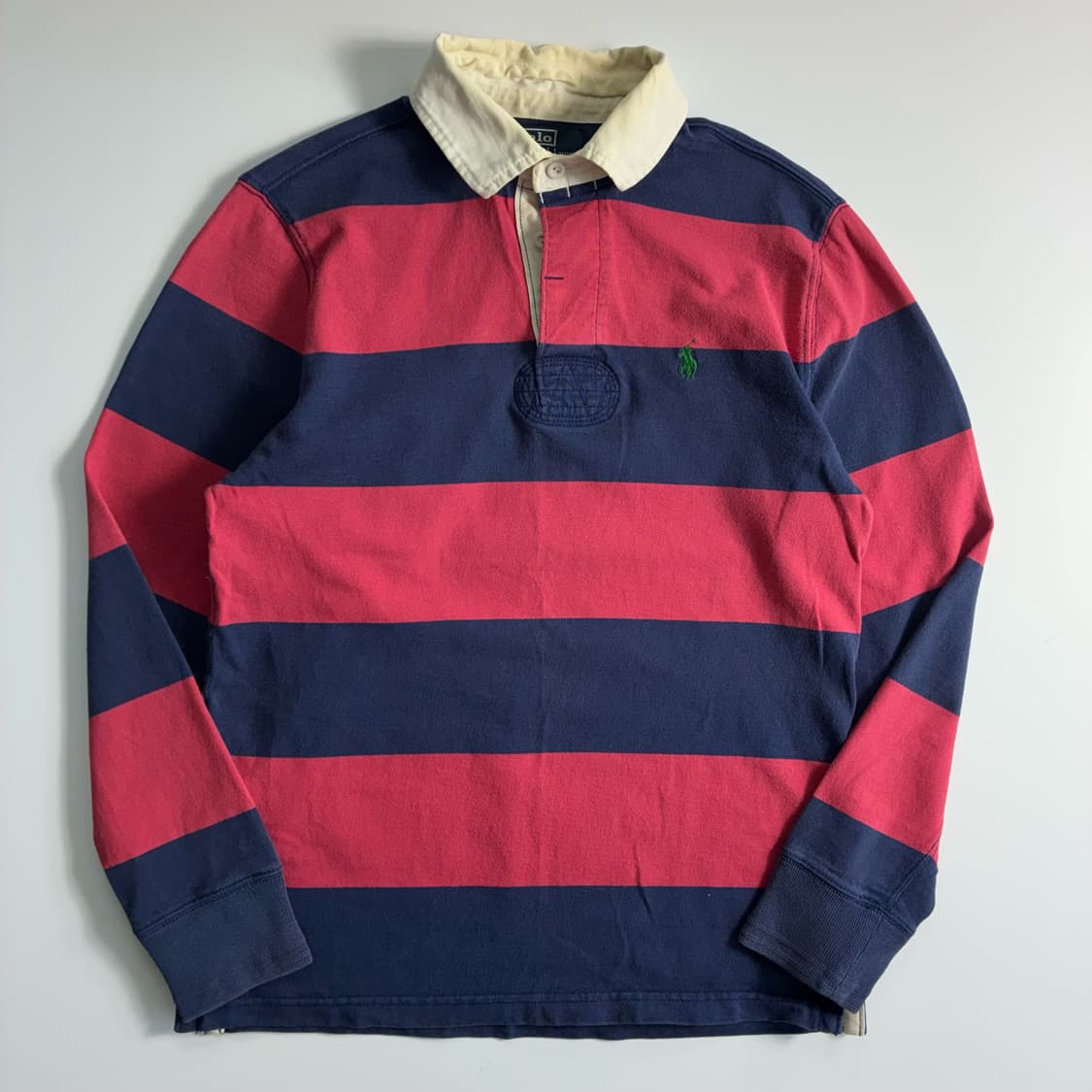 Polo  폴로 랄프로렌 자수 코튼 스트라이프 럭비 티셔츠 상품이미지1