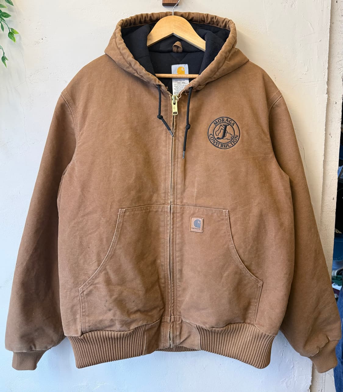 칼하트 액티브 자켓 J130 BRN 브라운 자수 후드 L 상품이미지1