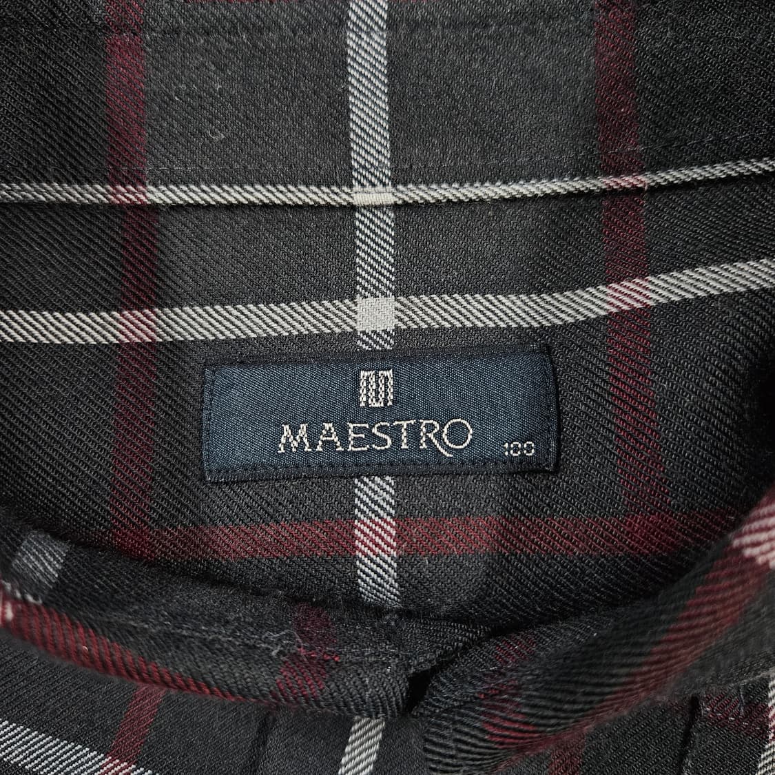 100 마에스트로 블랙 체크셔츠 (사진참고) 상품이미지5