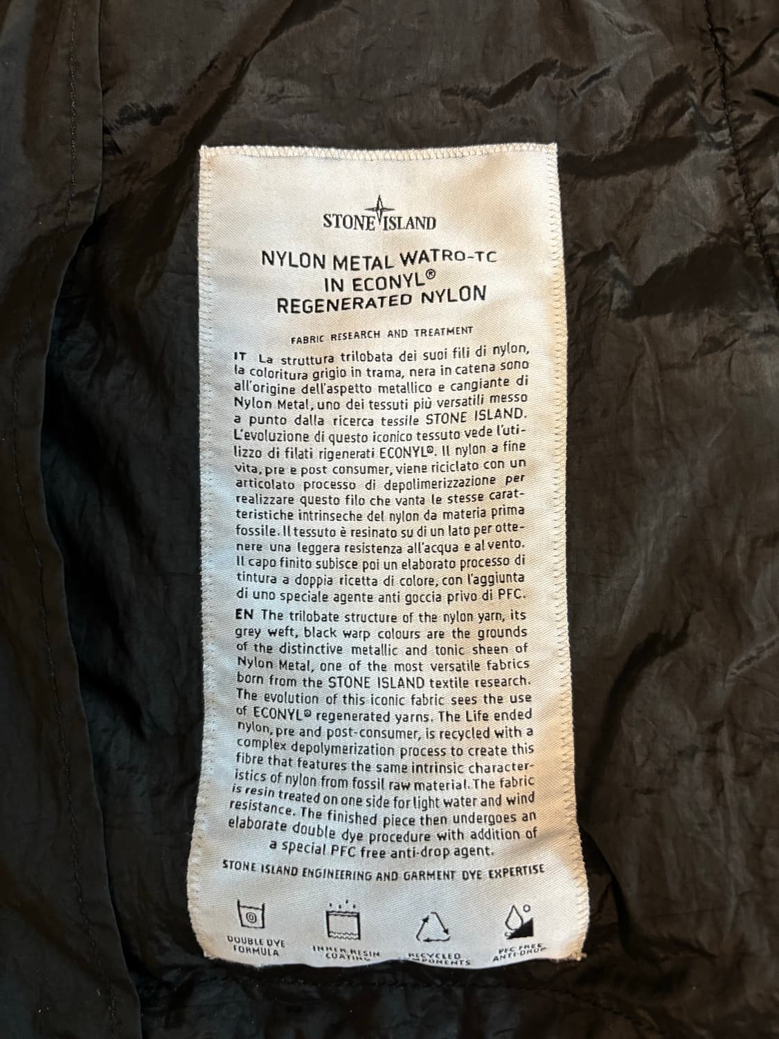 스톤아일랜드 나일론메탈 와트로 TC 자켓 상품이미지6