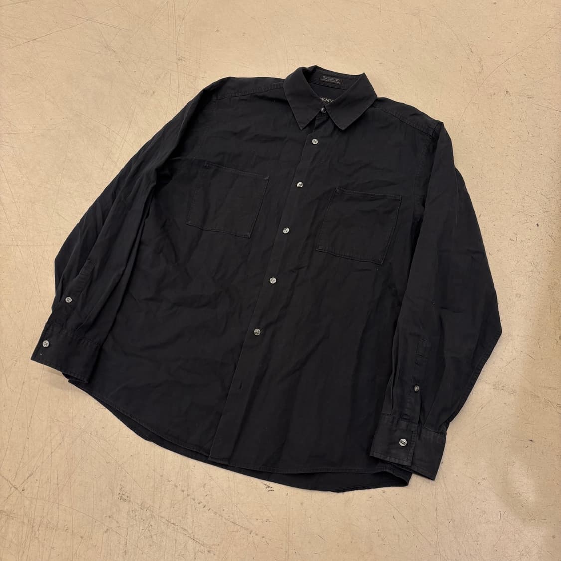 Dkny 블랙 코튼 셔츠 상품이미지1