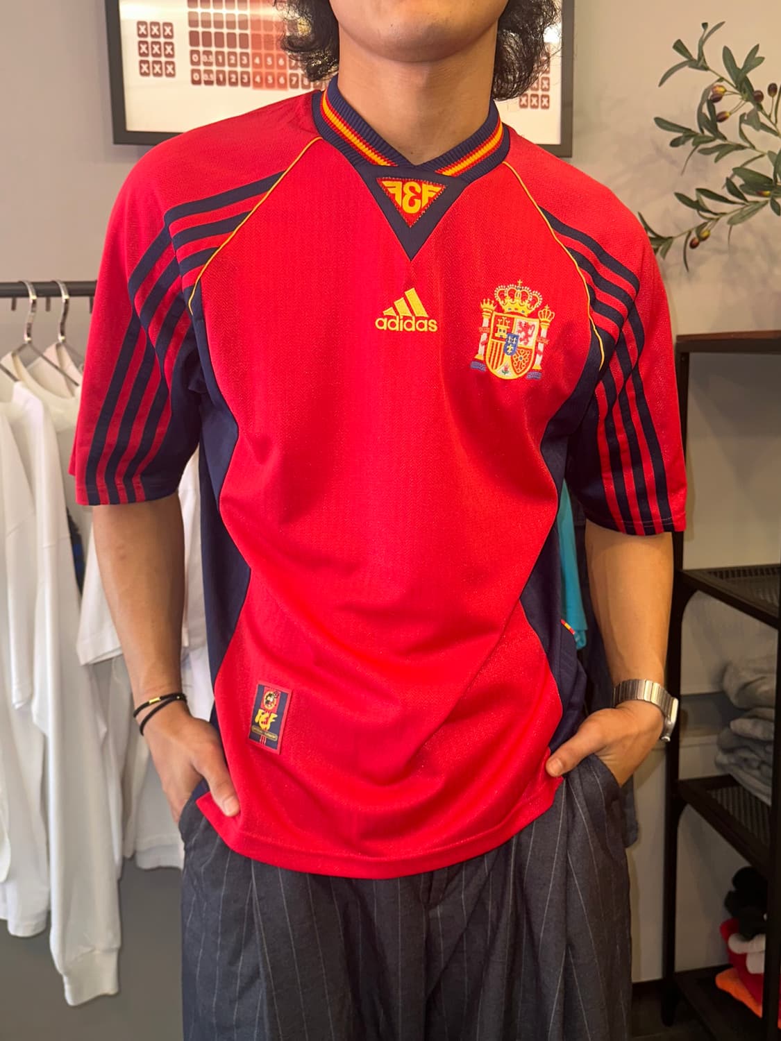 98-99’s Adidas Spain Home Uniform Jersey 상품이미지3