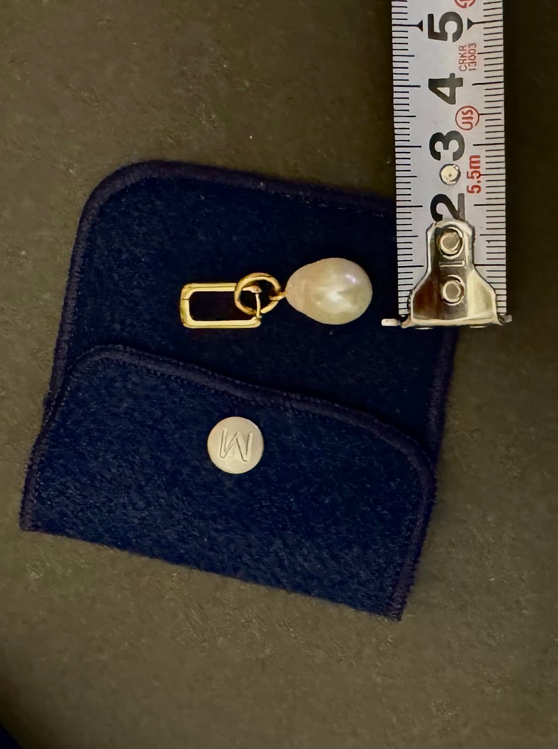 Missoma 천연진주 골드 싱글 이어링 상품이미지4