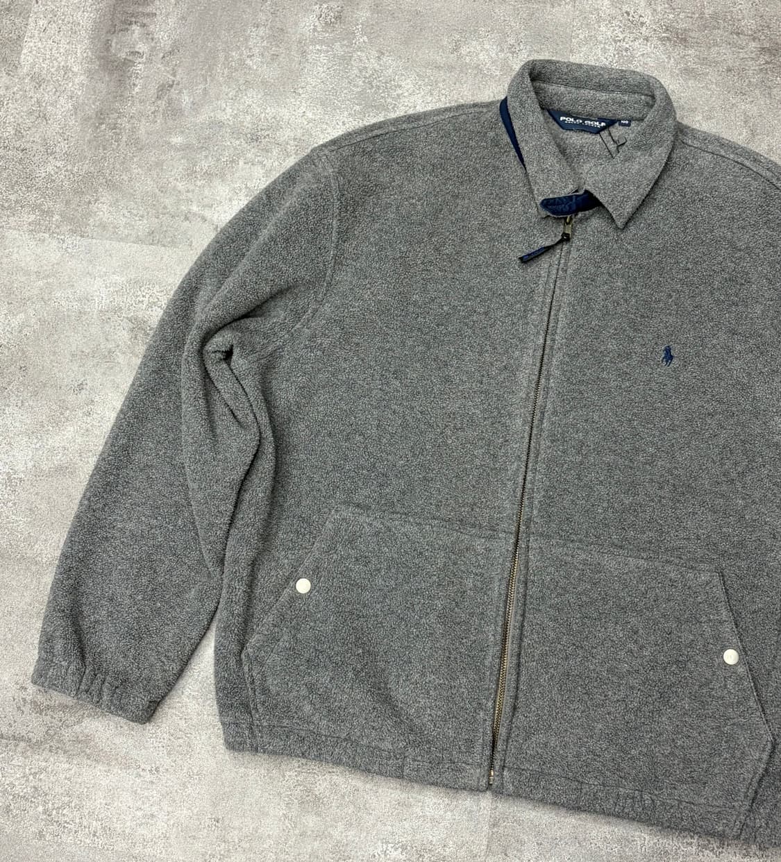 폴로 랄프로렌 골프 플리스 집업 자켓 회색 상품이미지2