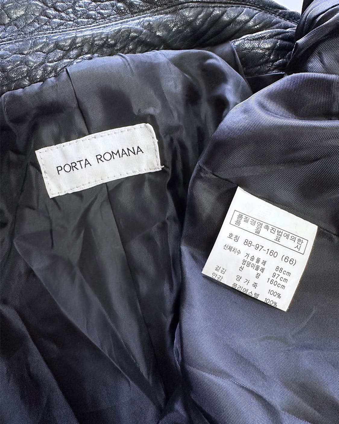 Porta Romana 양가죽 라이더 자켓 상품이미지3