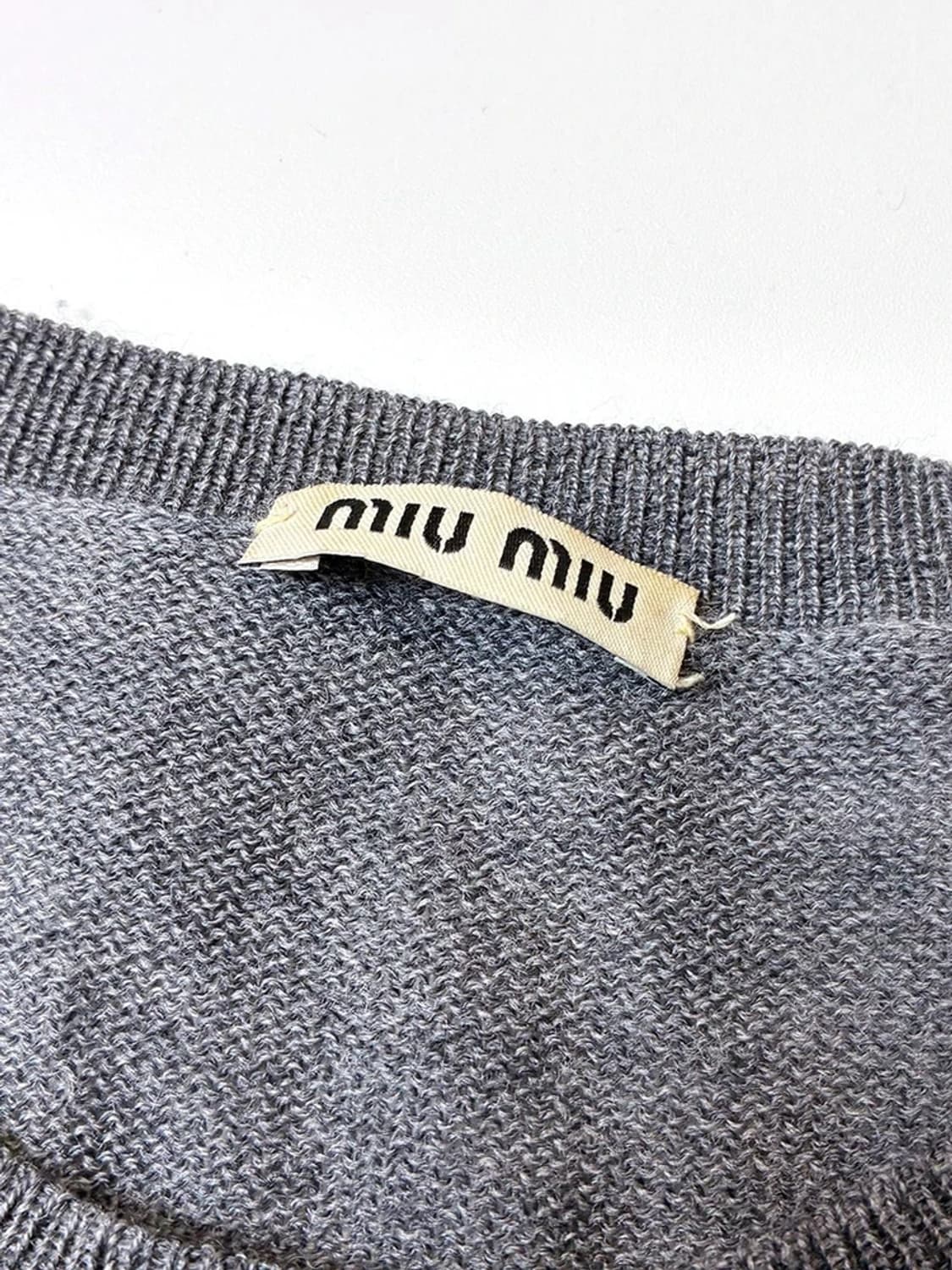미우미우 MIUMIU 러플 울 모헤어 혼방 니트 PN5704 상품이미지6