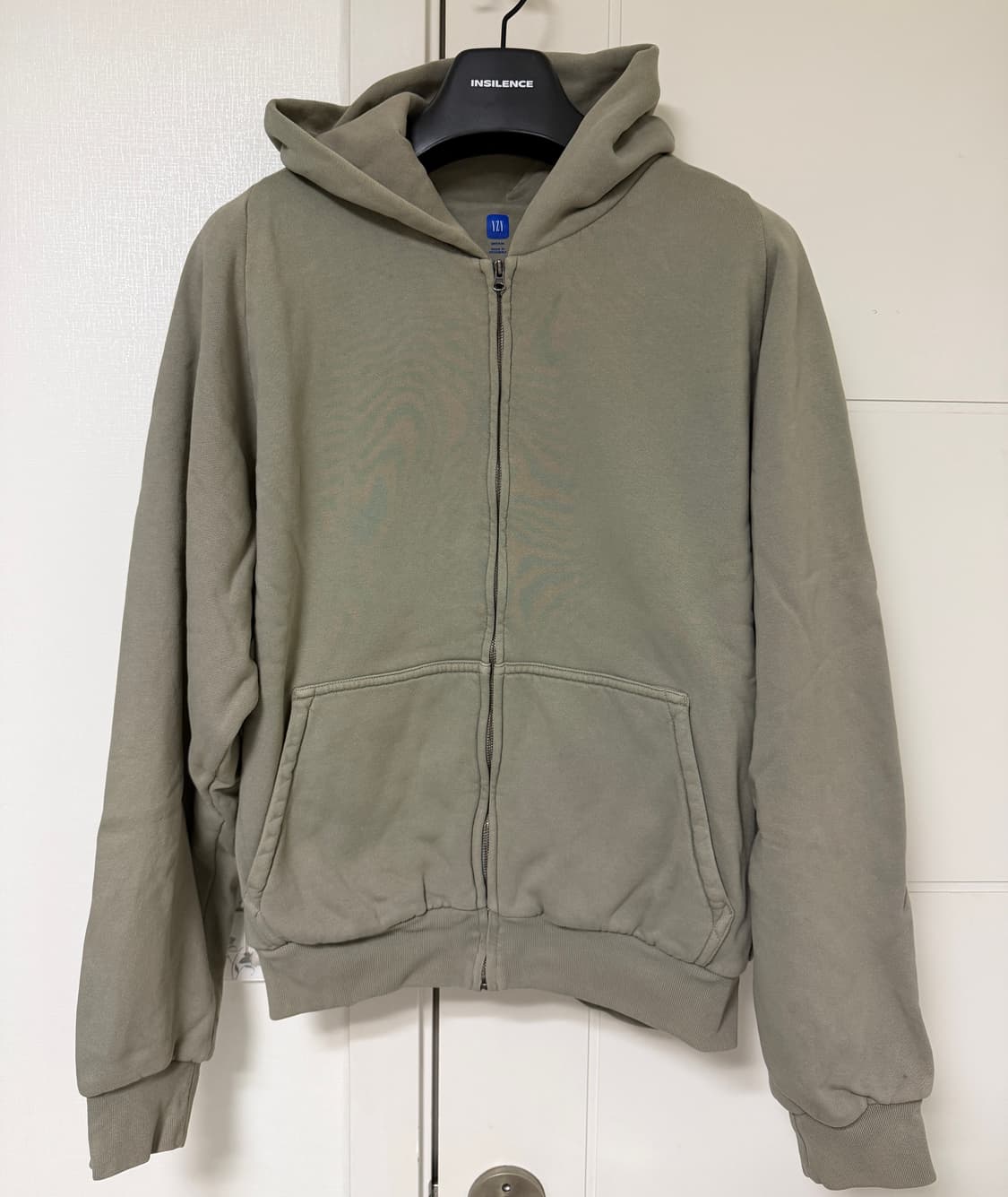 이지 갭 yeezy gap 후드 집업 그레이 M size 상품이미지2