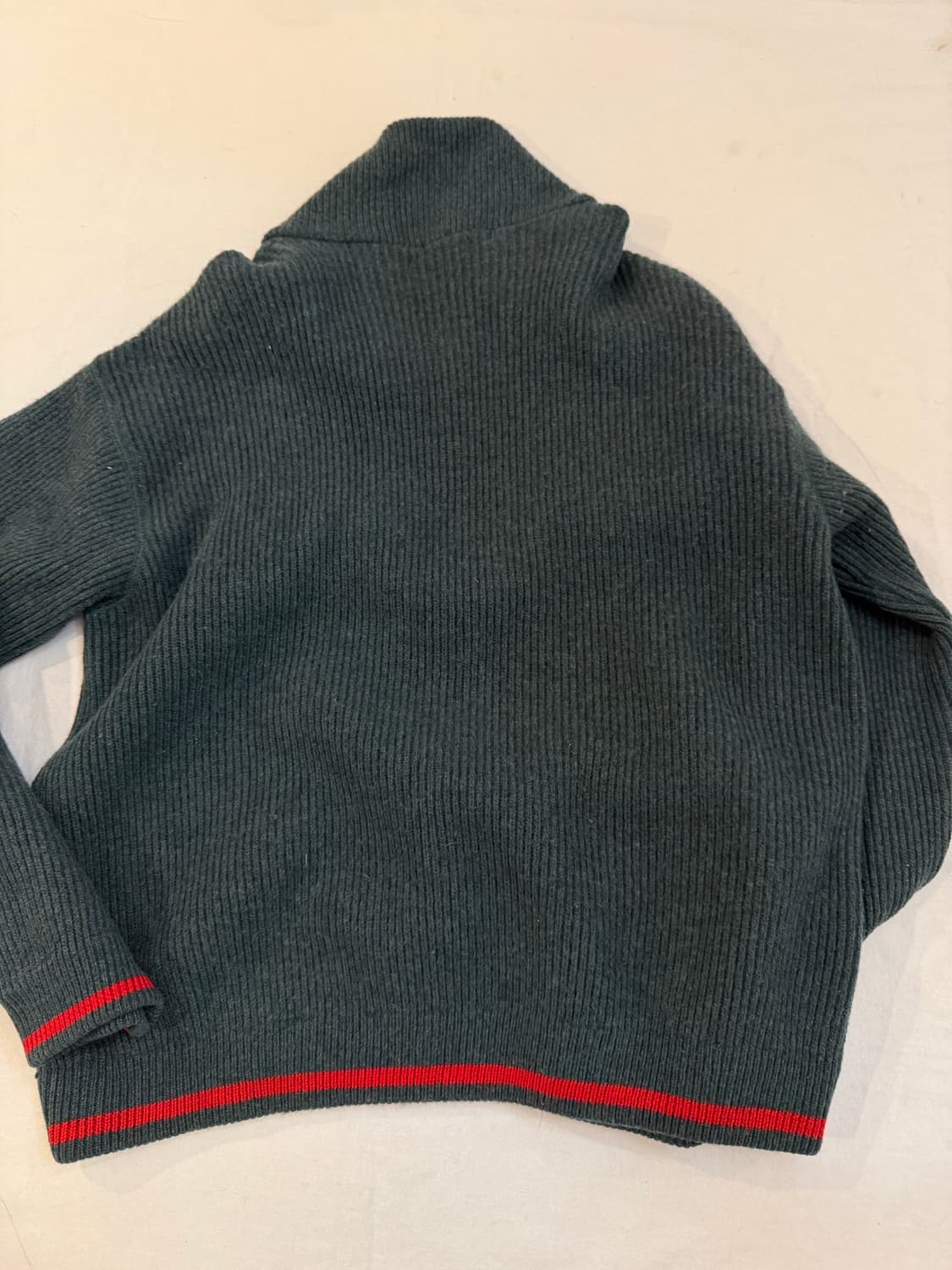 00s OG 마리떼 프랑소와 저버 하프집업 니트 딥그린 상품이미지2