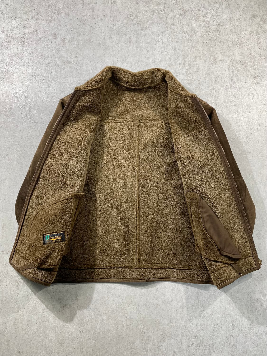 [105] 90s Vintage 빈티지 브라운 스웨이드 무스탕 자켓 상품이미지5
