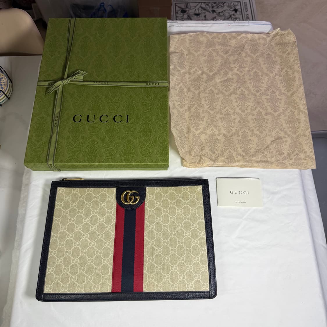 [단종 모델] 구찌 오피디아 GG 익스클루시브 포트폴리오 클러치 상품이미지5