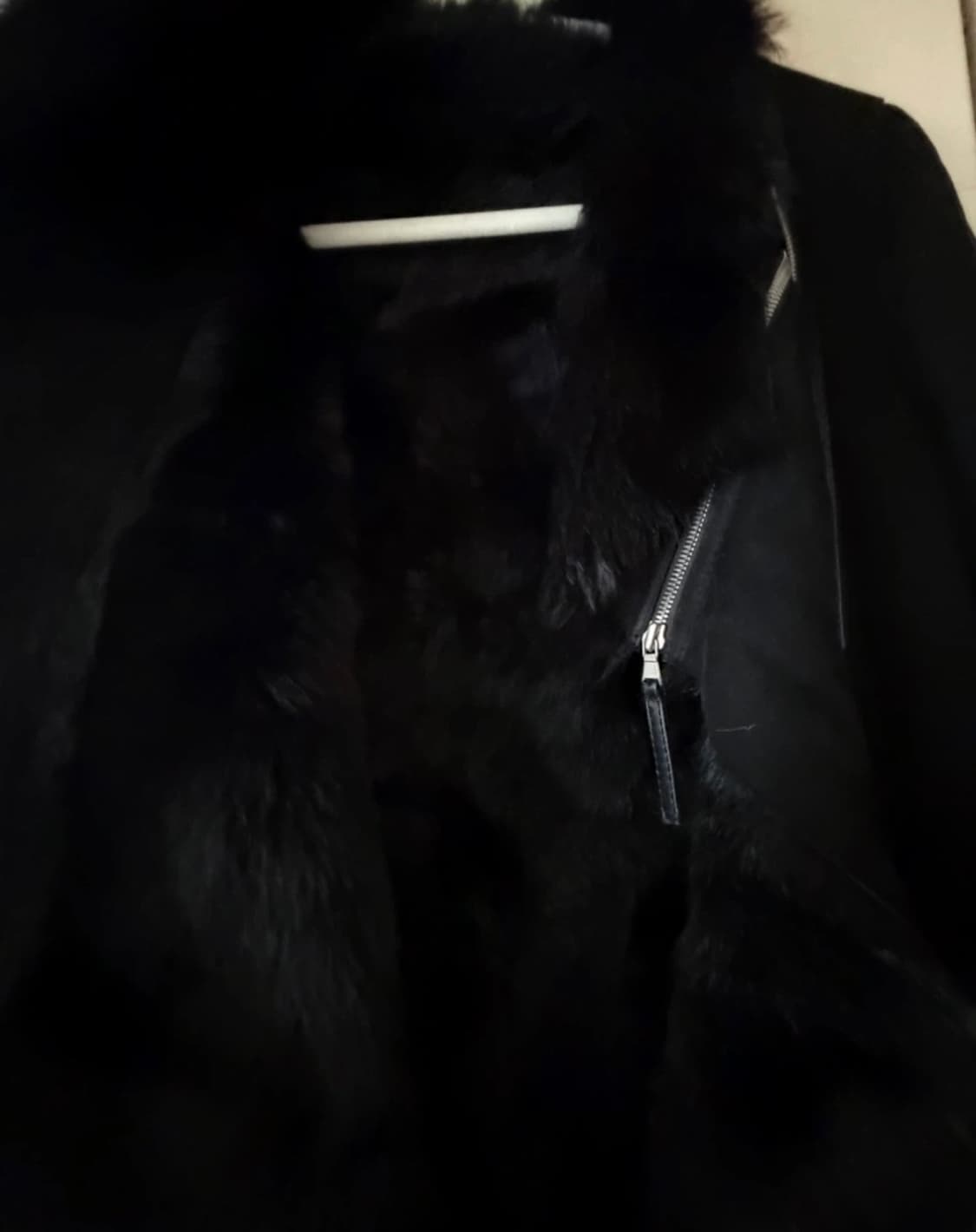 블랙 퍼 트리밍 자켓 상품이미지3