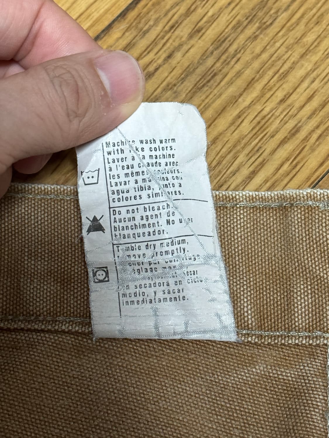 칼하트 더블니 USA 32x30 베이지 팝니다 상품이미지4