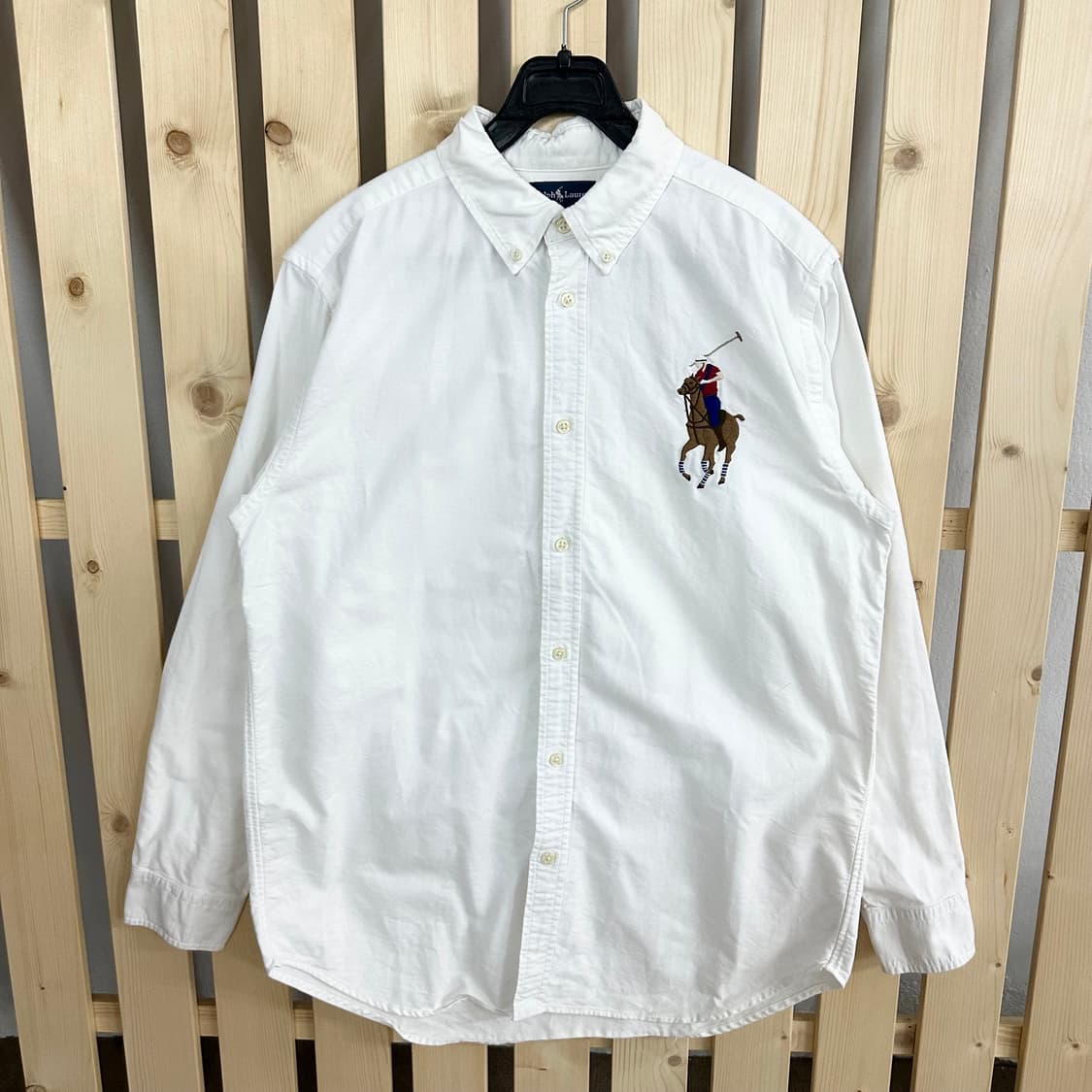 (M) 폴로 랄프로렌 빅포니 옥스포드 셔츠 화이트 상품이미지1