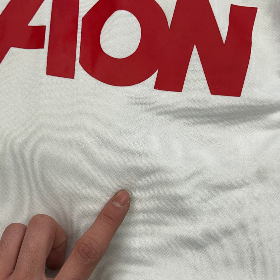 Adidas 맨체스터 유나이티드 화이트 사선 지퍼 긴팔 상품이미지6