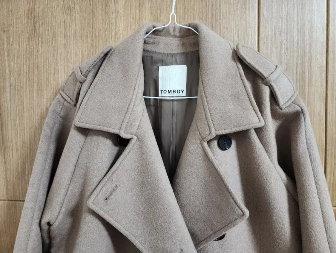 (55)여성 톰보이 울 코트 상품이미지2