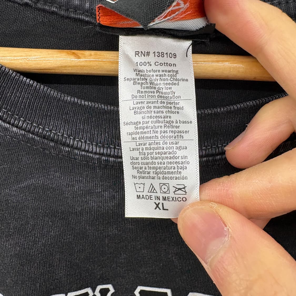 할리데이비슨 블랙 워싱 티셔츠 남성 XL 상품이미지6