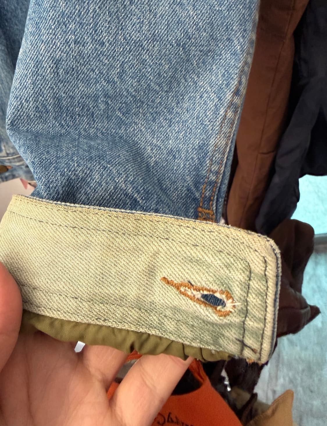 XL) Llbean 엘엘빈 블랭킷 안감 데님자켓 상품이미지5