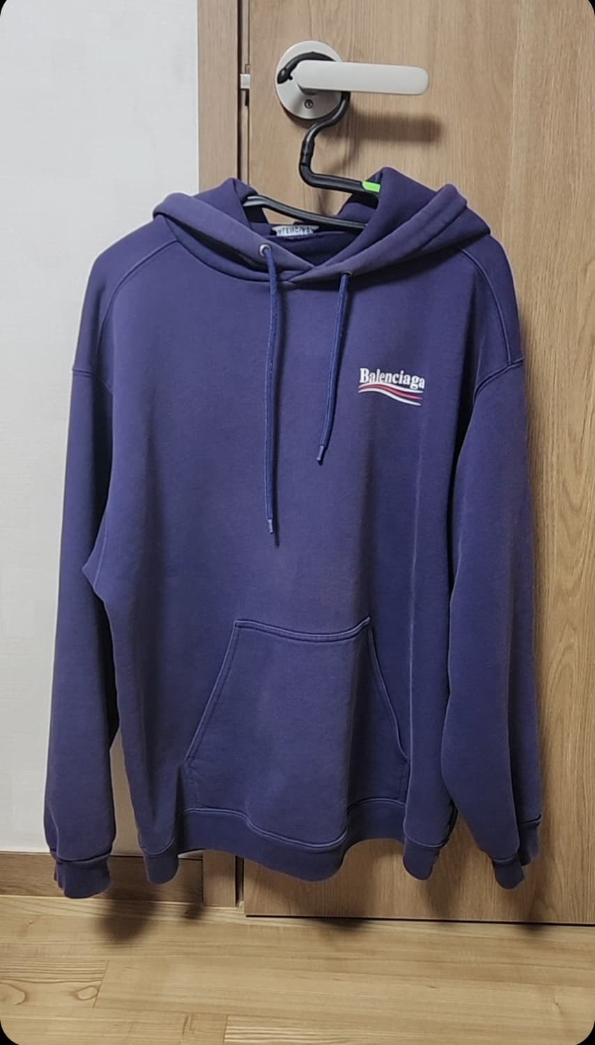 발렌시아가 웨이브로고 후드티 상품이미지1