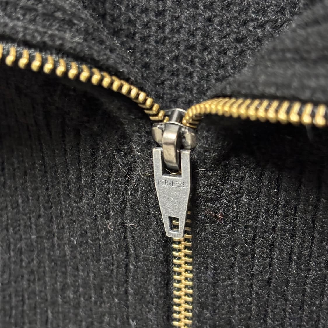 F) perverze 퍼버즈 니트 집업 베스트 상품이미지3