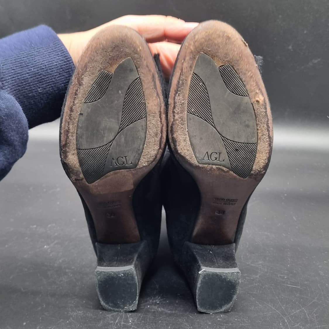 agl 여성스웨이드부츠 36 220 굽5 상품이미지3