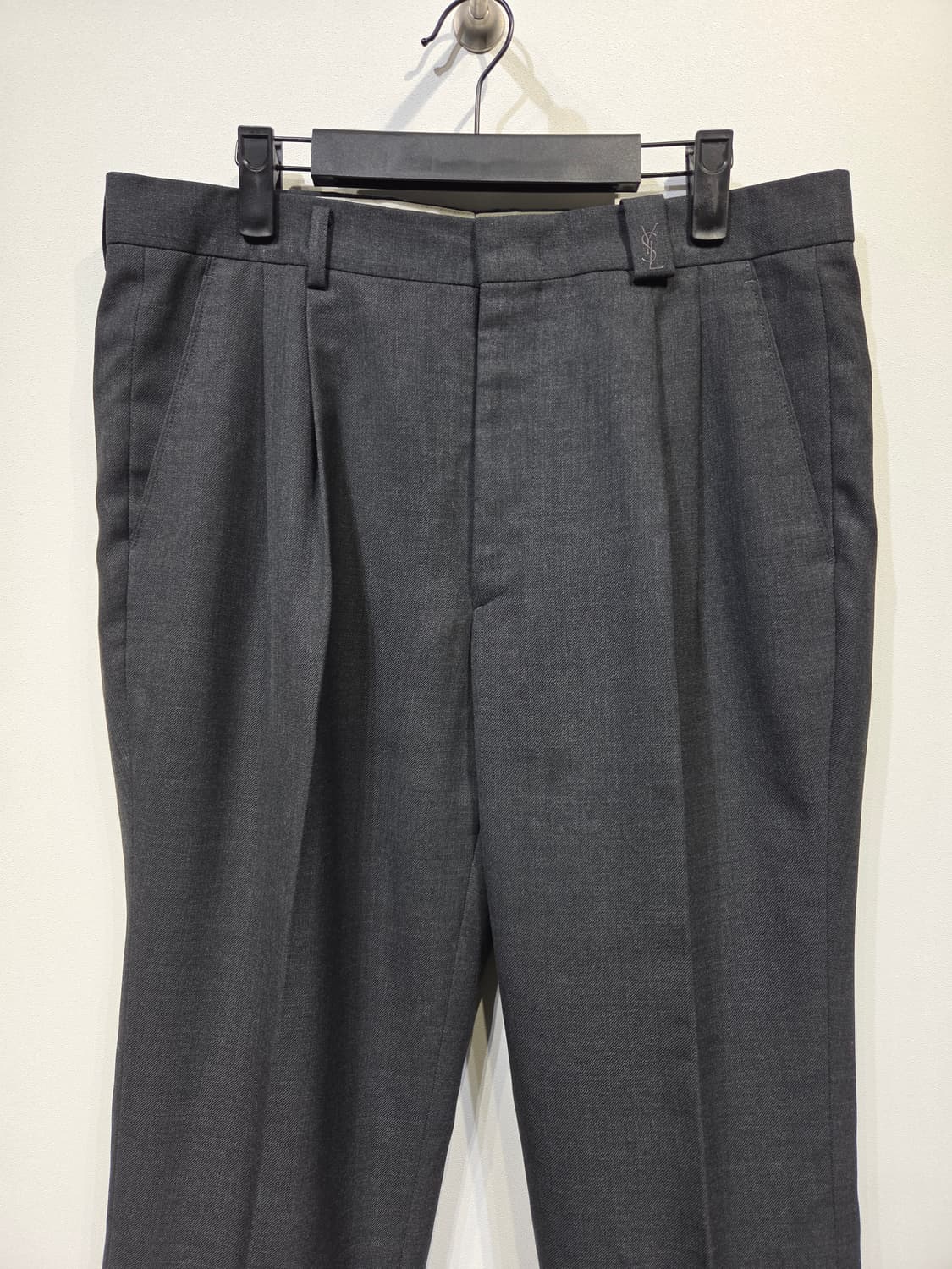 YSL 입생로랑 옴므 원턱 울 블렌드 슬랙스 상품이미지3