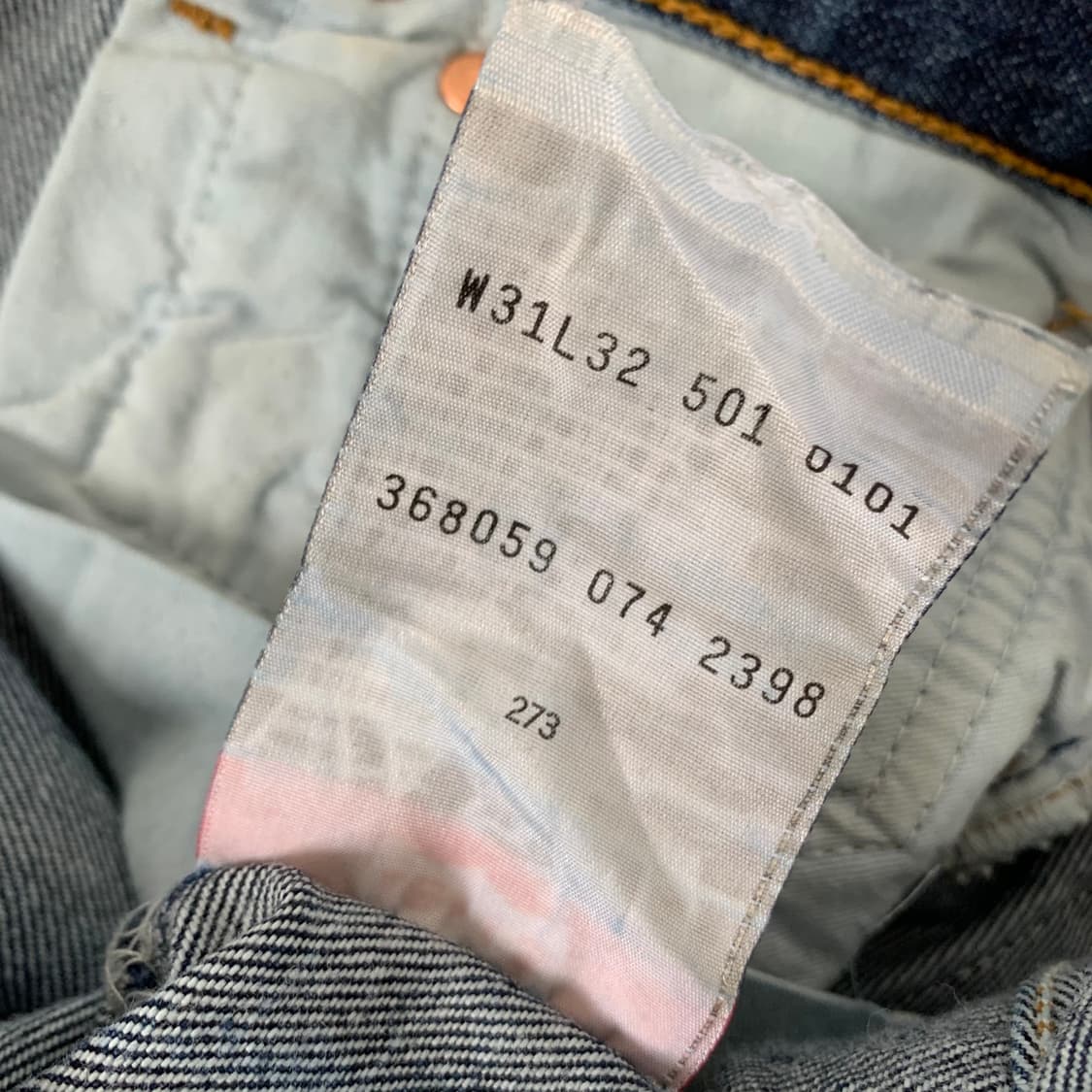 00's 리바이스 501 워싱진 31/32 상품이미지8