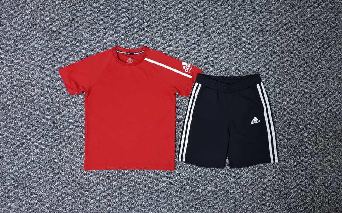 [무료배송][140]아디다스 키즈 반팔티 반바지 일괄판매 상품이미지1