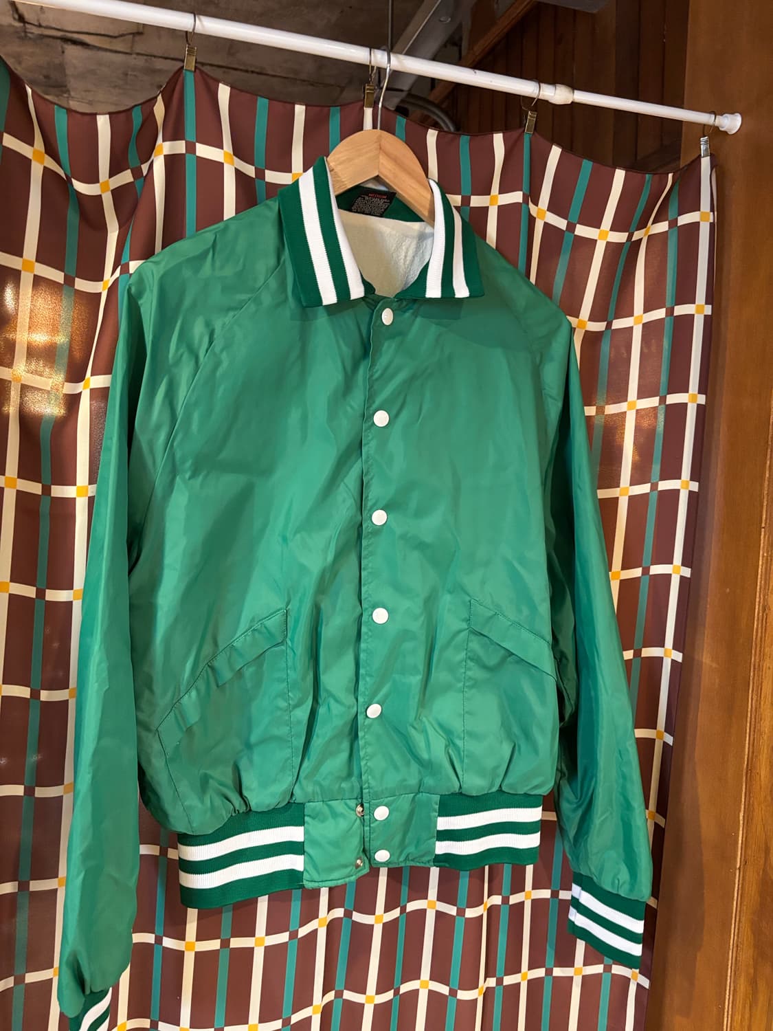 Hilton 빈티지 새틴 봄버 자켓 상품이미지3