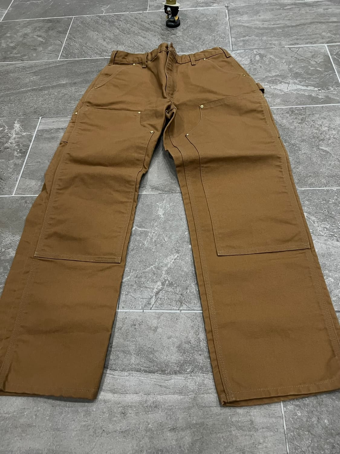 (34X32)칼하트 더블니 워크팬츠 B01BRN 칼하트브라운 루즈핏  상품이미지6