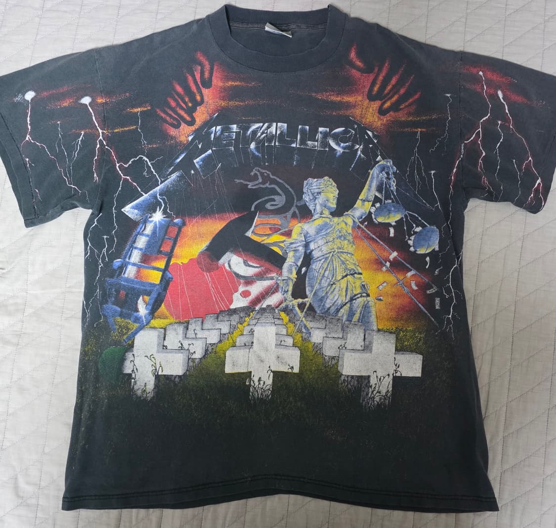 [XL] 90s 메탈리카 AOP 빈티지 밴드티 상품이미지1
