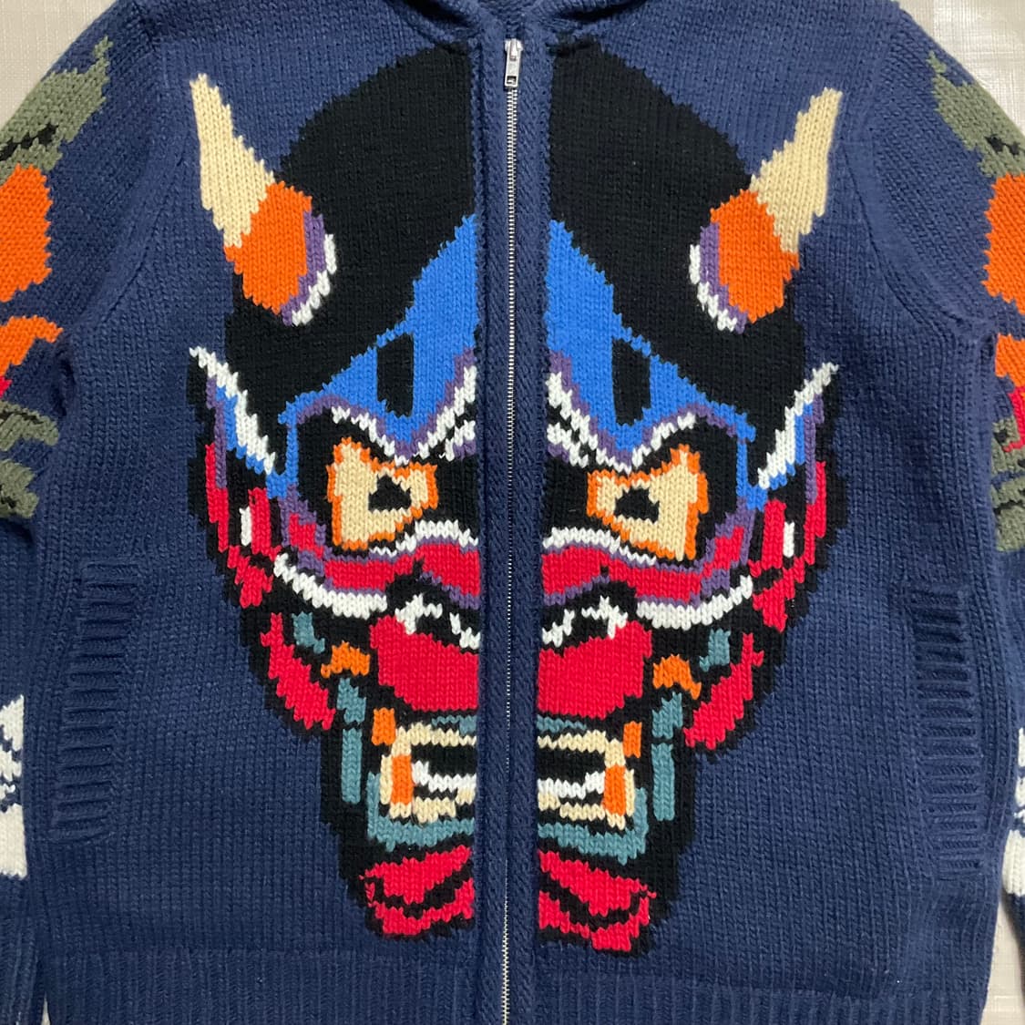 팔라스 데몬 코위찬 니트 블루 L 상품이미지3