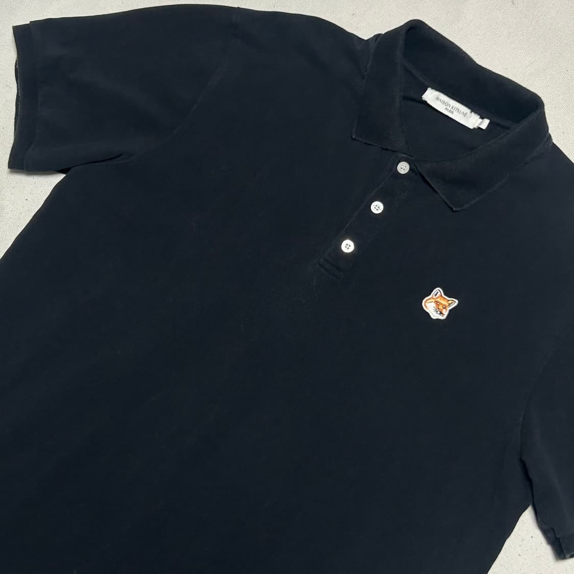 🫶🏻 메종키츠네 Black 카라 반팔티 🫶🏻 상품이미지2