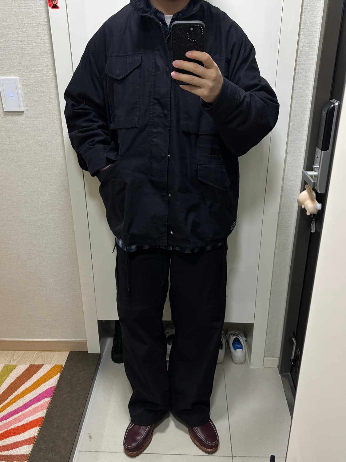 프레쉬서비스 25ss 백사틴 필드자켓 블랙 L 상품이미지8