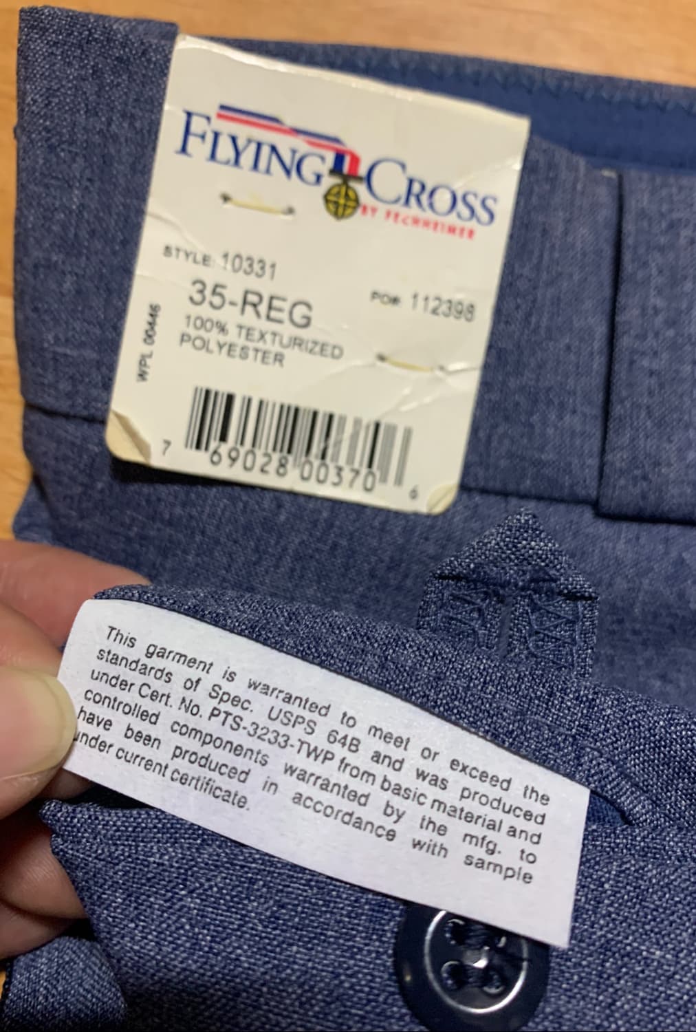 US 포스탈 유니폼웨어 릴렉스 핏 워크 숏츠(35 사이즈) 상품이미지10