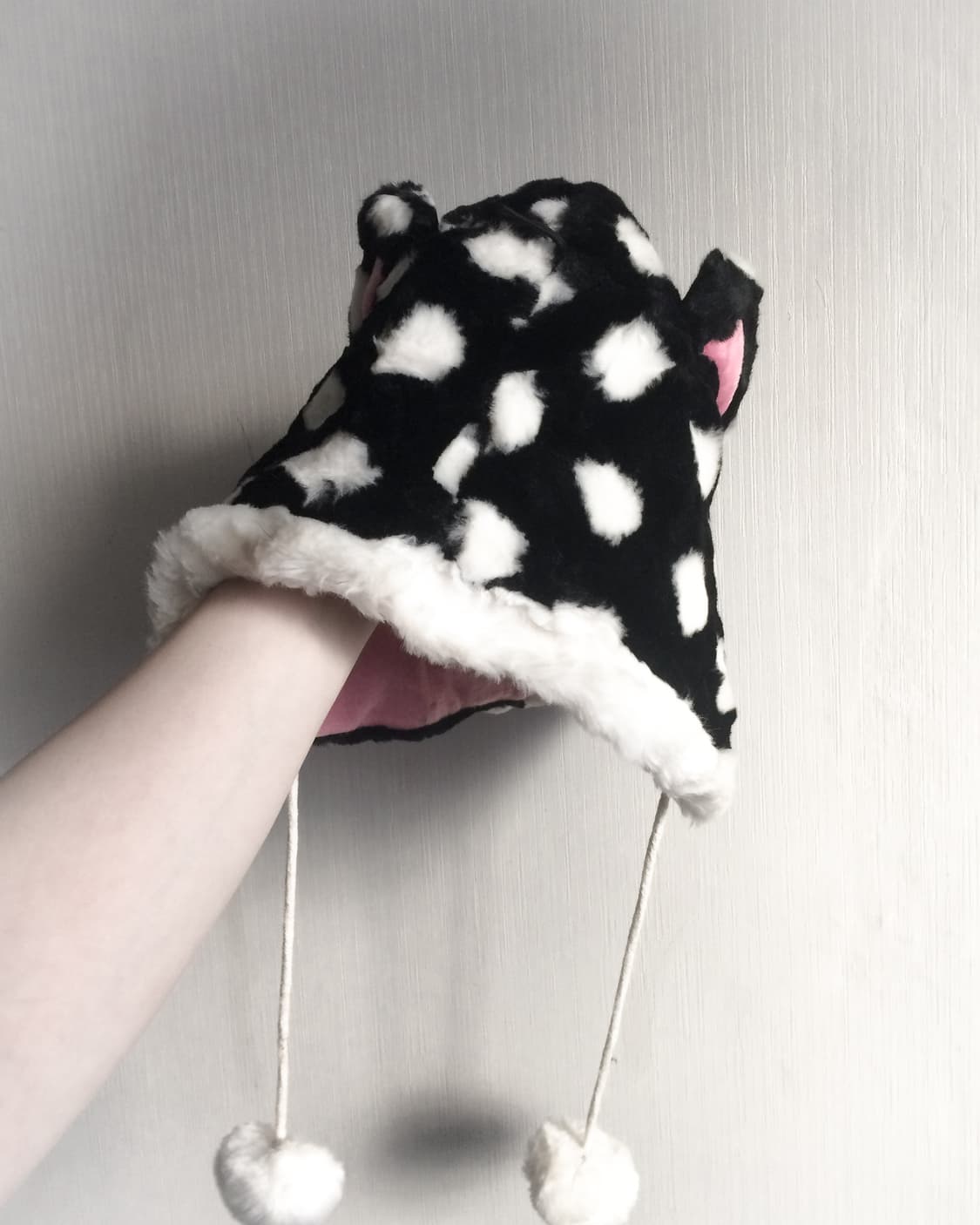  Fake fur pattern cat ear hat 상품이미지7