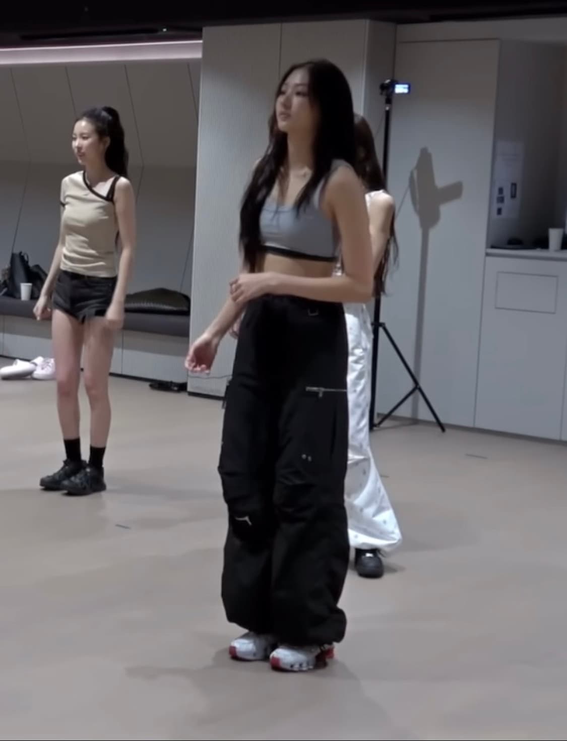 미야오 가원 닝닝 착용) 나체 PUCKERING 펌킨 카고 조거 팬츠 상품이미지2