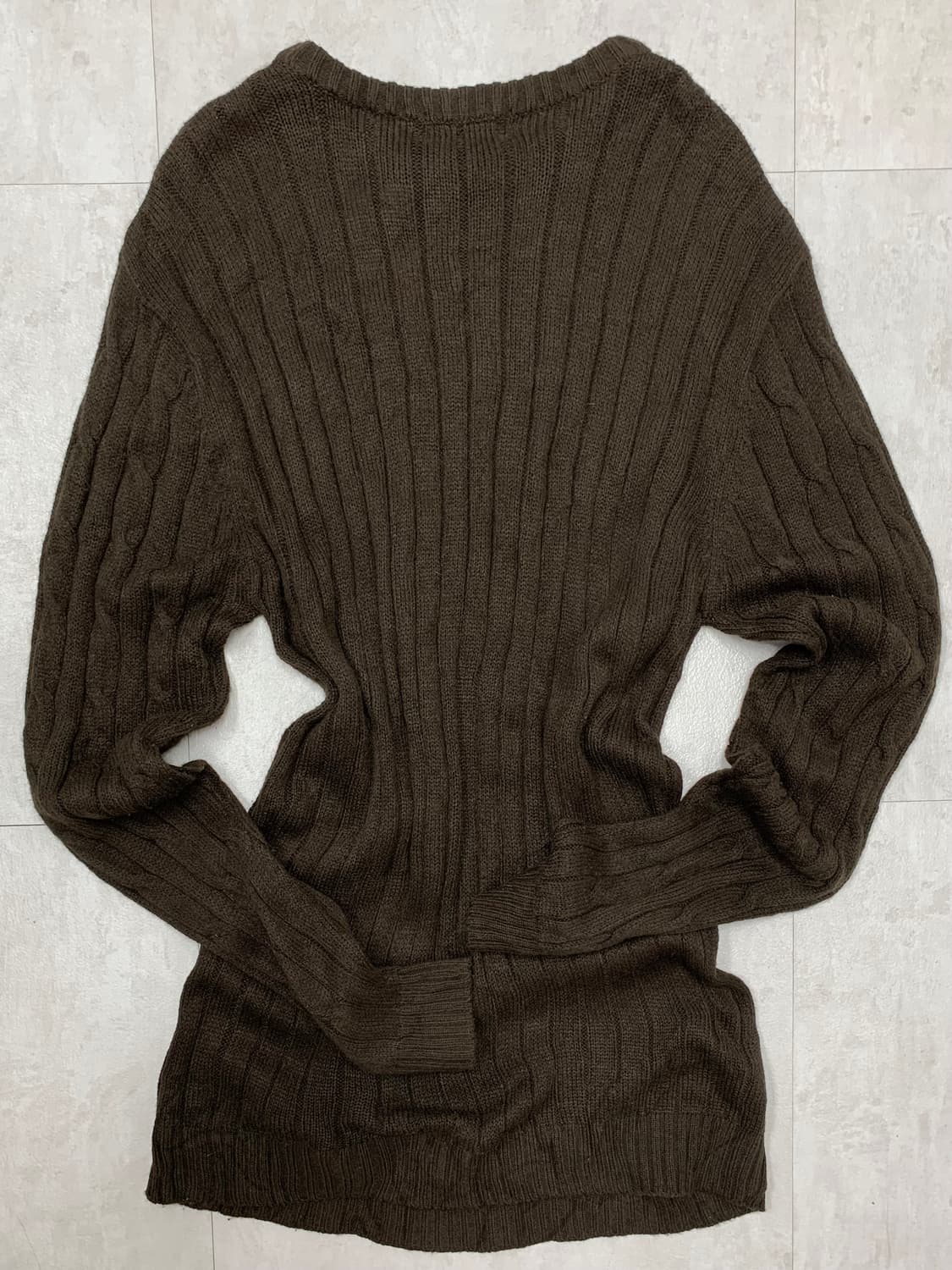 polo 폴로 랄프로렌 딥브라운 케이블 롱원피스 니트#731 상품이미지2