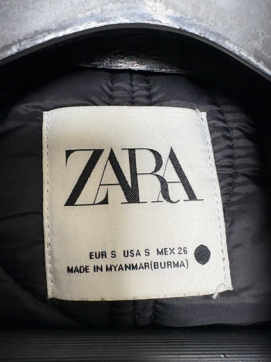 자라 크롭 퀄팅 패딩 상품이미지2