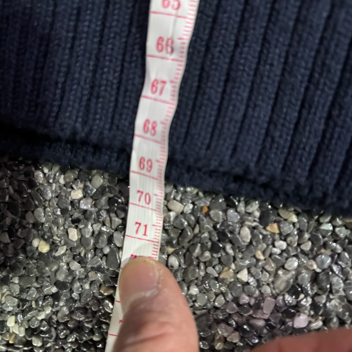 예일 네이비 케이블 니트 상품이미지4